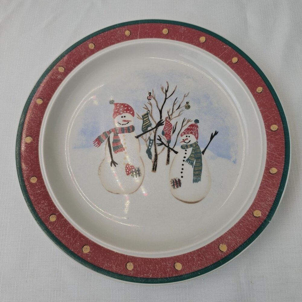 Royal Seasons Snowmen 10" Dinner Plate